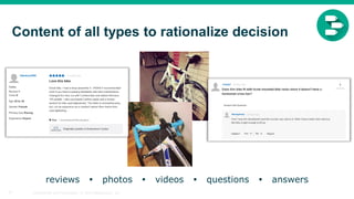 Confidential and Proprietary. © 2015 Bazaarvoice, Inc.27
reviews  photos  videos  questions  answers
Content of all types to rationalize decision
 