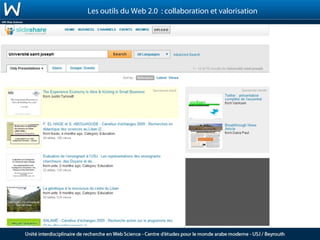 Les outils du Web 2.0 : collaboration et valorisation
 