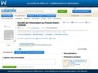 Les outils du Web 2.0 : collaboration et valorisation
 