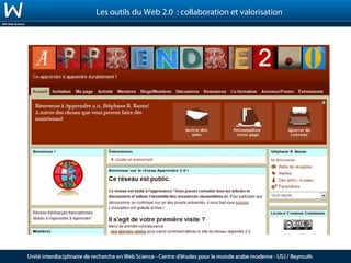 Les outils du Web 2.0 : collaboration et valorisation
 