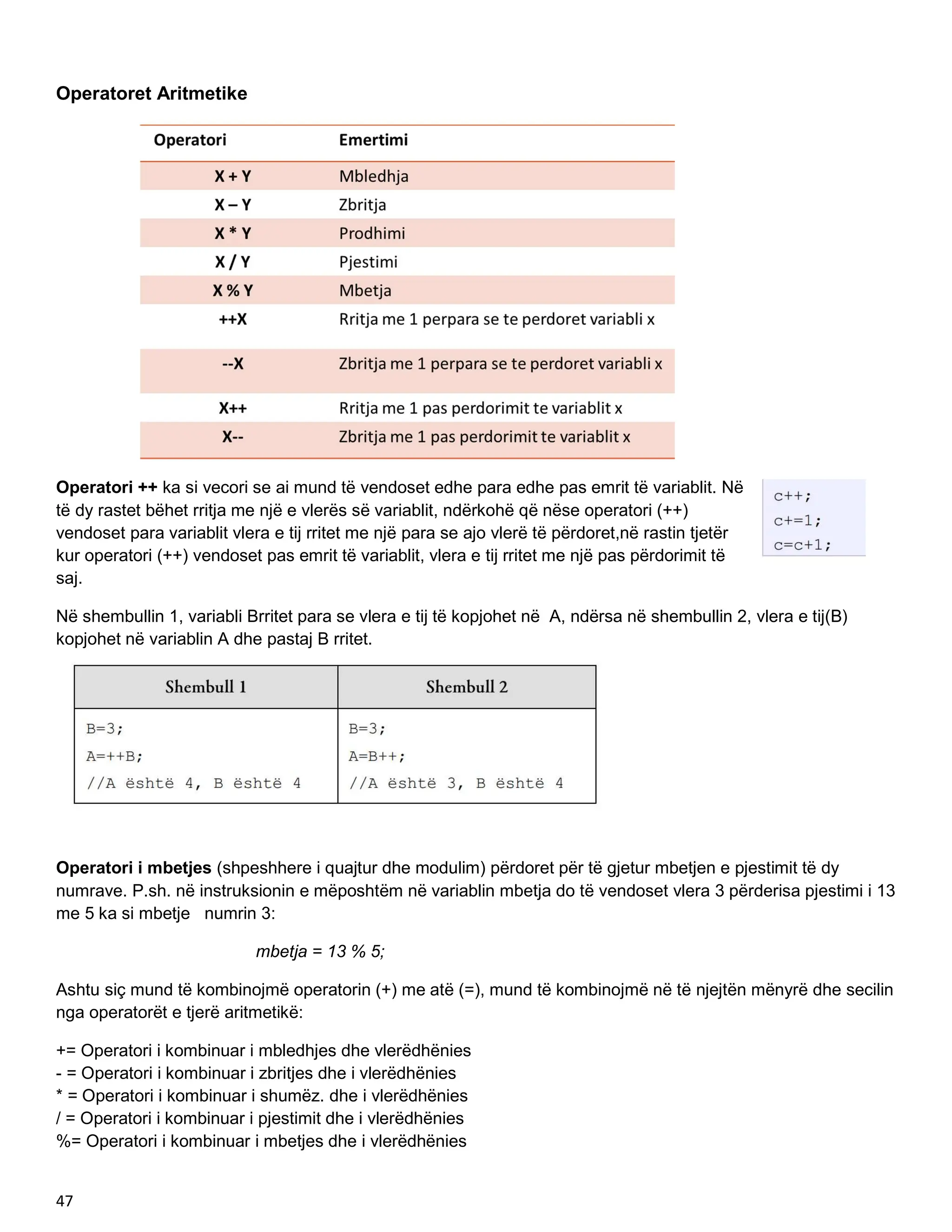 bazat e programimit kl 10.pdf per shkolla prfesionale | PDF