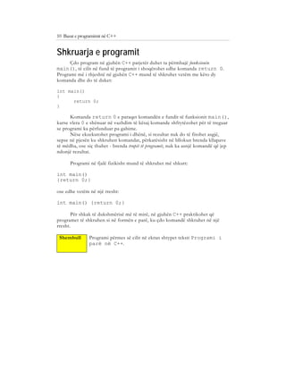 Bazat e programimit ne C++ (agni dika) | PDF