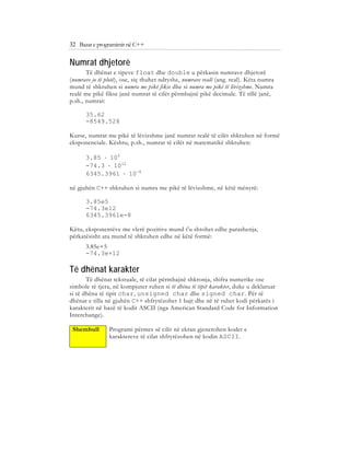 Bazat e programimit ne C++ (agni dika) | PDF