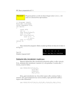 Bazat e programimit ne C++ (agni dika) | PDF