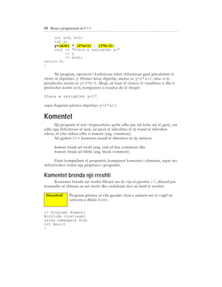 Bazat e programimit ne C++ (agni dika) | PDF