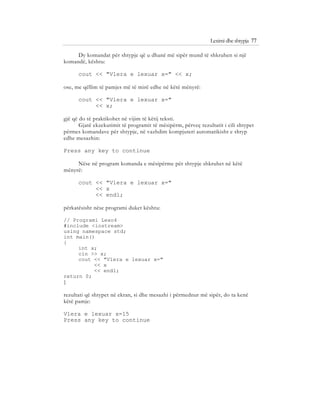 Bazat e programimit ne C++ (agni dika) | PDF