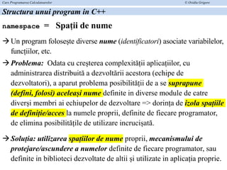 baze c++sructura unui program declarare variabilepdf. | PDF