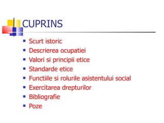 Asistentul Social Profesionist