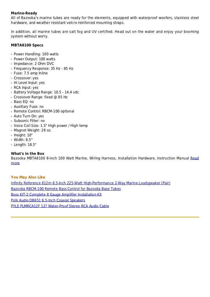 How To Install A Bazooka Bass Tube neonscript