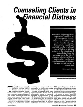How to Counsel a Financially Distressed Business