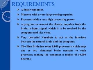 BLUE BRAIN PROJECT | PPTX