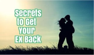 How To Get Your Ex Back When He Has Moved On