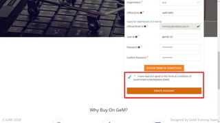 Designed by GeM Training Team5 JUNE 2018
 