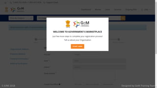 Designed by GeM Training Team5 JUNE 2018
 