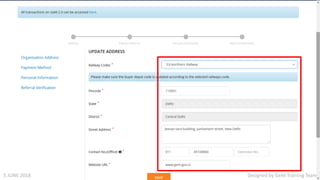 Designed by GeM Training Team5 JUNE 2018
 
