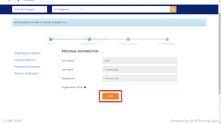 Designed by GeM Training Team5 JUNE 2018
 