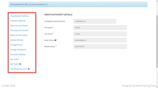 Designed by GeM Training Team5 JUNE 2018
 