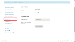 Designed by GeM Training Team5 JUNE 2018
 