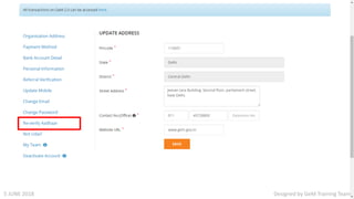 Designed by GeM Training Team5 JUNE 2018
 