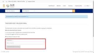 Designed by GeM Training Team5 JUNE 2018
 