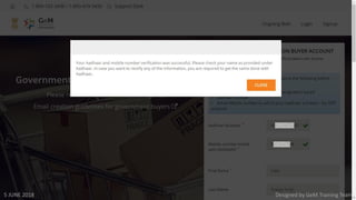 Designed by GeM Training Team5 JUNE 2018
 