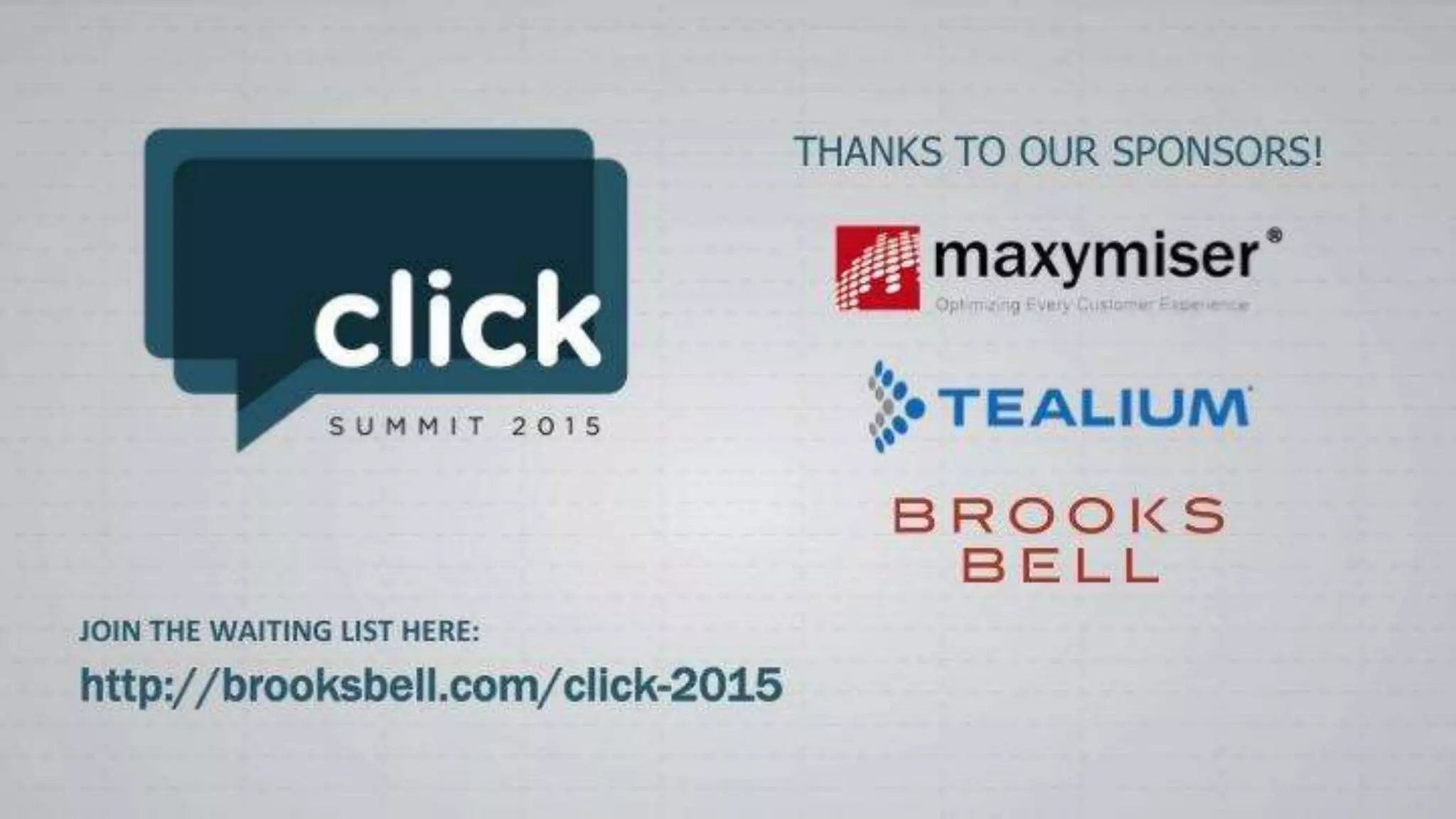 © 2015 Tealium Inc. All rights reserved.
|
 