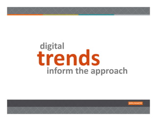 digital 

  inform the approach 
 