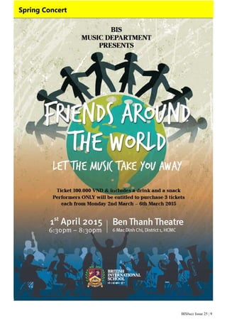 BISbuzz Issue 25 | 9
Spring Concert
 