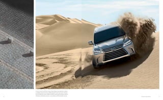 76 LX shown in Atomic Silver.
Crawl Control5
and Multi-Terrain Select help ensure that the LX offers
a confident ride, even during challenging off-road4
excursions. Choose
from five different road condition modes to optimize the vehicle’s traction,
wheelspin and brake pressure, in accordance with the specific terrain.
 