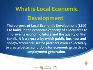 What is Local Economic Development | PPTX