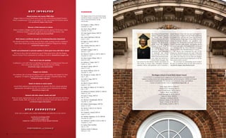 Attend lectures and receive FREE CEUs
Rutgers School of Social Work hosts at least four annual donor-funded lectures
where complimentary CEUs are provided! To view upcoming CEU lectures, please
visit socialwork.rutgers.edu/events
Become a Field Instructor or Liaison
Want to mentor a Rutgers social work student at your agency? To become a field
instructor, liaison, or for your agency to have social work interns, visit
socialwork.rutgers.edu/Current/Field
Work toward a certificate through our Continuing Education department
You already need CEUs, so why not earn them while working toward a certificate?
Learn more about our Continuing Education Certificate Programs by visiting
socialwork.rutgers.edu/ce
Submit your professional or personal updates to share good news with fellow alumni
We love to hear what our alumni are up to! Share good news with the Rutgers
School of Social Work community by sending an email to alumni@ssw.rutgers.edu
Post and/or view job openings
Looking for a new job? Have an opening at your place of employment? Post and
view current job openings in the tri-state area by visiting
socialwork.rutgers.edu/alumni/jobs
Support our students
Our students rely on private funding to receive scholarships and support for their
programs. To explore giving opportunities and make a donation please visit
socialwork.rutgers.edu/give
Speak at classes or career panels
Social Work students love hearing from our alumni! We have various speaking
opportunities throughout the year. Let us know you’re interested by emailing
alumni@ssw.rutgers.edu
Network with other alumni, faculty and staff
There are many opportunities for our alumni to come back and network with fellow
alumni, faculty, staff, and students. Browse upcoming events and alumni news at
socialwork.rutgers.edu/alumni
Make sure to update your contact information and subscribe to our eNews!
facebook.com/RutgersSSW
alumni@ssw.rutgers.edu
Linked In: School of Social Work Alumni Network
G E T I N V O LV E D
S TAY C O N N E C T E D
Dr. Douglas A. Whyte, SSW'61
November 26, 2014
Ms. Ann K. Renz, SSW'66
December 30, 2014
Mr. Louis Eugene Armour, SSW'67
March 9, 2015
Mrs. Nancy Hall Marzi, SSW'68
March 9, 2015
Mr. Roger G. Sartori, SSW'70
April 11, 2014
Mrs. Dorothy Weld Avis, SSW'71
August 22, 2013
Mr. Robert Lindgren, SSW'71
February 1, 2015
Mr. Harvey F. Guerin, Jr., ED'51, SSW'72
December 29, 2014
Ms. Mary Gregory Willow, SSW'75
March 10, 2014
Ms. Barbara S. Taylor, SSW'77
October 12, 2014
Ms. Hazel T. Butler, SSW'78
March 19, 2015
Ms. Marion Williams, UCN'78
December 27, 2014
Ms. Hermine R. Graylin, SSW'79
May 5, 2015
Ms. Ruth E. Stagg, SSW'79
January, 2015
Mr. John R. Vincent, SSW'81
January 17, 2013
Ms. Audrey M. Roberts, LC'79, SSW'81
May 5, 2015
Ms. Barbara B. Bennett, UCNB'77, SSW'84
January 24, 2015
Mr. James P. Young, SSW'87
June 26, 2013
Ms. Theresa J. Kwiatkowski, SSW'89
December 12, 2014
Ms. Dolores Genetti Ragusa, SSW'89
January 19, 2015
Ms. Harriet J. Fish, LC'93, SSW'94
May 18, 2014
Mr. Leonard S. Lomash, SSW'95
August 21, 2013
Mr. Nicholas Degennaro, LC'07, SSW'08
December 28, 2014
Ms. Deborah A. McDill, CCAS'10, SSW'11
November 17, 2014
Dr. Audrey Olsen Faulkner
May 20, 2015
Professor Estelle R. Robinson
February 6, 2015
IN MEMORIUM
The Rutgers School of Social Work family
extends its deepest sympathy to the loved
ones of deceased alumni, faculty
and friends.
32 R U T G E R S S C H O O L O F S O C I A L W O R K / PA R T N E R I N G f o r C H A N G E
PARTNERING CHANGEfor
The School of Social Work
Alumni Council is pleased
to honor Ms. Victoria
Williams Brown as the 2015
Outstanding Alumni Award
Recipient. Ms. Brown grad-
uated from the Rutgers
School of Social Work in
1976, following completion
of a BA in History from
Tennessee State University
in Nashville. She retired
this year after 38 years with
Robert Wood Johnson Rah-
way, where she served as a
Social Work Manager. She
has served for the Mental Health Association in
New Jersey in many roles, including volunteer
member, officer, and president, and is currently a
Board Member there. She has also been active in
the New Jersey chapter of Social Work Leadership
in Health Care, and has also been very involved
with her sorority, Delta Sigma Theta, where she has
served as charter member, vice president, and
president. Ms. Brown has previously received the
NAACP Freedom Fund Award, and staying true to
her social work values, she is active in the community
as a volunteer with the YMCA Plainfield Homeless
Shelter as well as the Plainfield Shut-In Council.
Ms. Brown was nominated by one of her
employees, Elizabeth Jurczak, who said, “Vickie has
been the best boss I could have asked for as a brand
new MSW. She hired me for my first post Rutgers
MSW position and has been inspiring me to be the
best social worker I can be.”
Do you know an outstanding social worker?
Be sure to nominate them for the 2016 award at
socialwork.rutgers.edu/alumni/award.
The Rutgers School of Social Work Alumni Council
is committed to increasing alumni engagement and involvement, increasing financial
support, building alumni networking opportunities, and increasing the visibility and impact
of the School of Social Work. We welcome your comments, ideas, and feedback.
Contact a Council member today at alumni@ssw.rutgers.edu. n
Dawn Apgar, SSW’93, GSBN’02
Harriet (Pat) T. Bamdad, SSW’74
Alexis R. Biedermann, SAS’10, SSW’11
Marla K. Blunt Carter, SSW’03
Frank Greenagel, Jr., RC’01, SSW’06
Lynne M. Healy, GSNB’85
Tawanda L. Hubbard, SSW’05
Daveen L. Mann, LC’95, SSW’09
Susan L. Parish, RC’88, SSW’94
Kyle Smiddie, NLAW’11, SSW’11
 