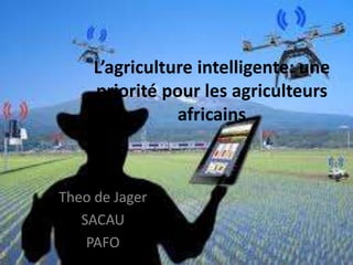 L’agriculture intelligente: une
priorité pour les agriculteurs
africains
Theo de Jager
SACAU
PAFO
 
