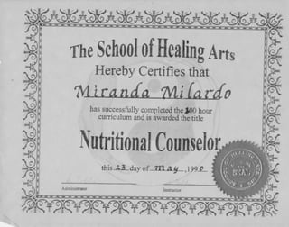 Nutritional Counselor