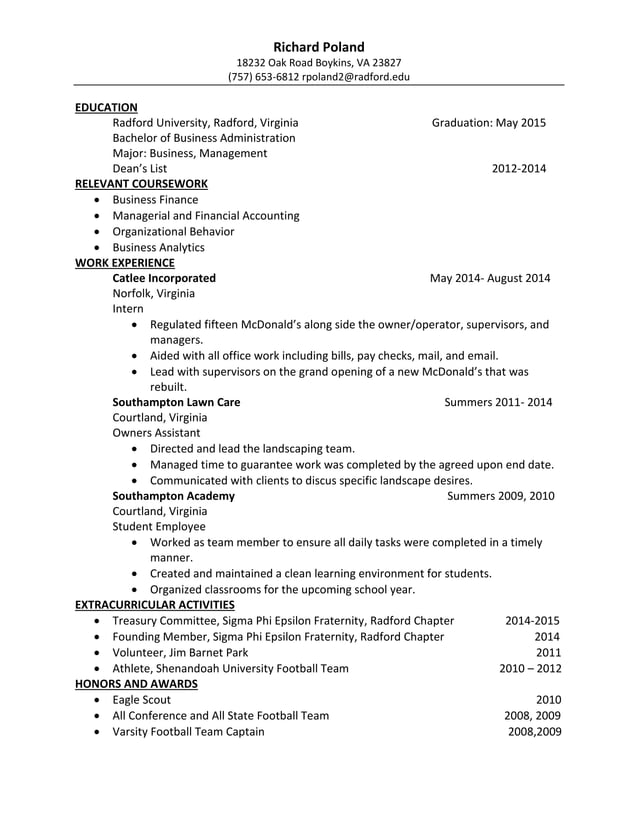 Richard Poland Resume PDF - Richard Poland Resume 1 638 