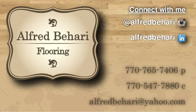 alfred behari flooring business card flooring business cards