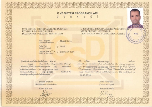 C++ Programming Certificate