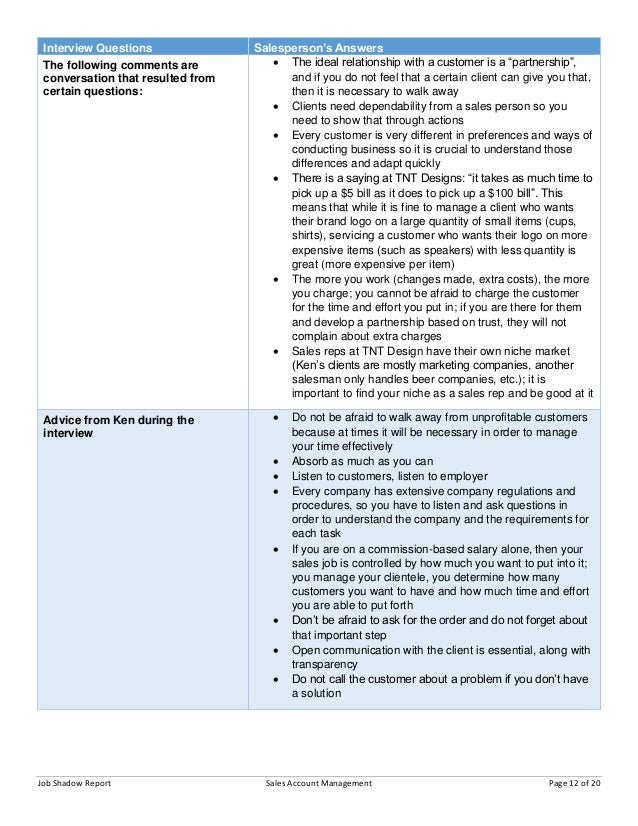 interview questions for job shadowing major magdalene questions for job shadowing