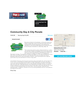 Dellwood Community Day Summary Report