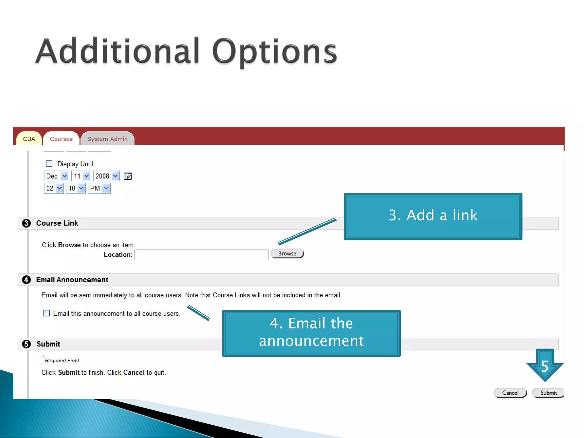 Adding Announcements | PPT