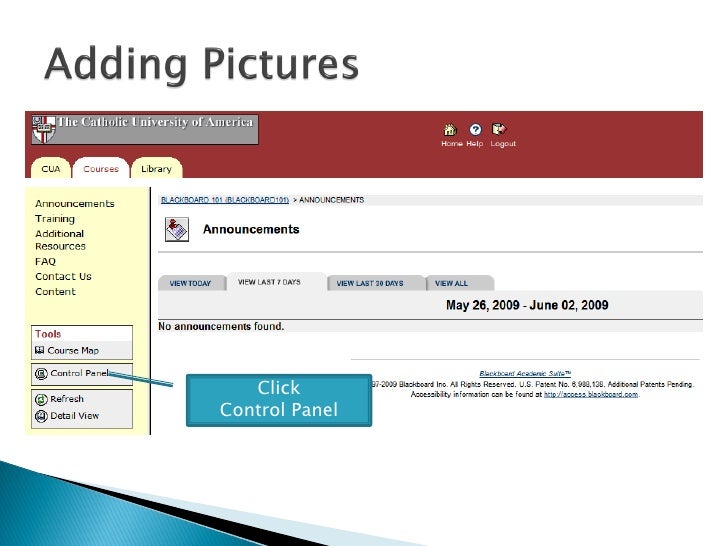 Blackboard 9.1 How To Make A Test