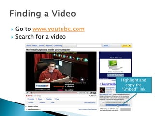 Embedding YouTube Videos