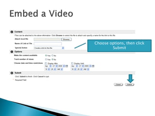 Embedding YouTube Videos