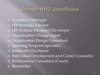 Hrd Practitioner Task human resource development | PPTX