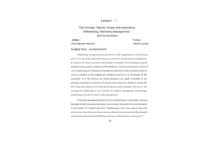 Marketing management