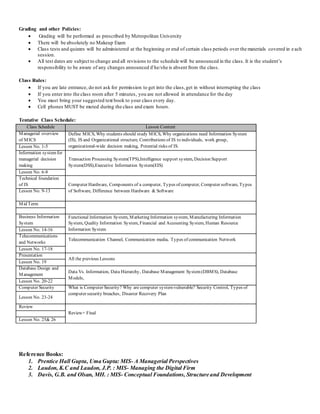 Bba 334, mics, course outline +curriculum mapping | DOCX