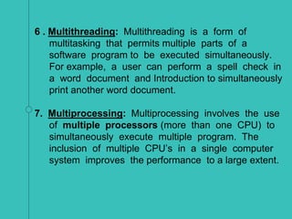 Bba203 unit 2 operating system concepts | PPTX