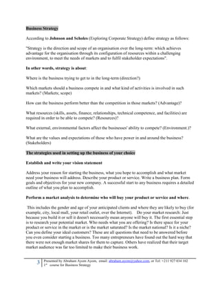 Business Course Work Example Bba 211 first course work for business strategy | DOC