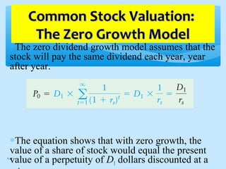 Bba 2204 fin mgt week 7 stock valuation | PPT