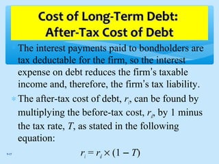 Bba 2204 fin mgt week 9 cost of capital | PPT