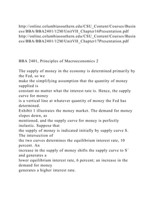 BBA 2401, Principles of Macroeconomics 1 Learning Obj.docx